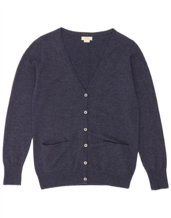 Fat Face Damen-Cardigan-Pullover UK 10 Small Marineblaue Wolle