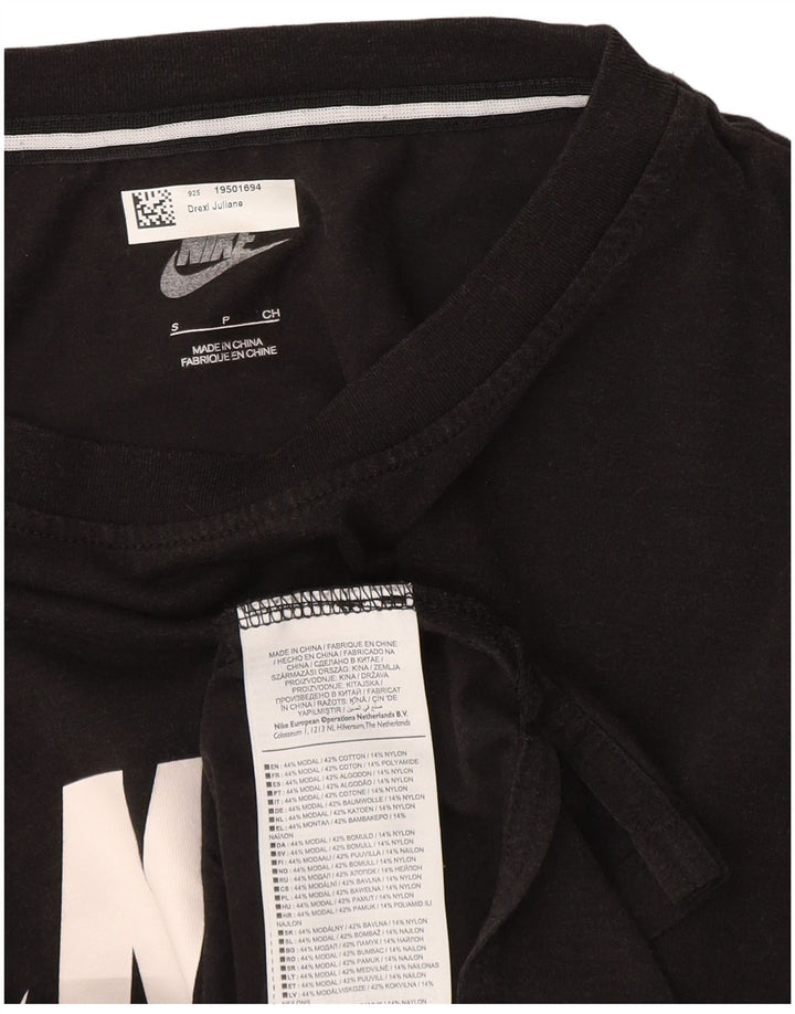 Nike Herren-T-Shirt mit Grafik, Größe S, Schwarz, Modal