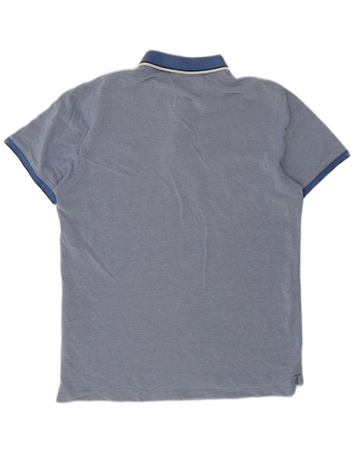 Jack & Jones Herren-Poloshirt aus mittelblauer Baumwolle
