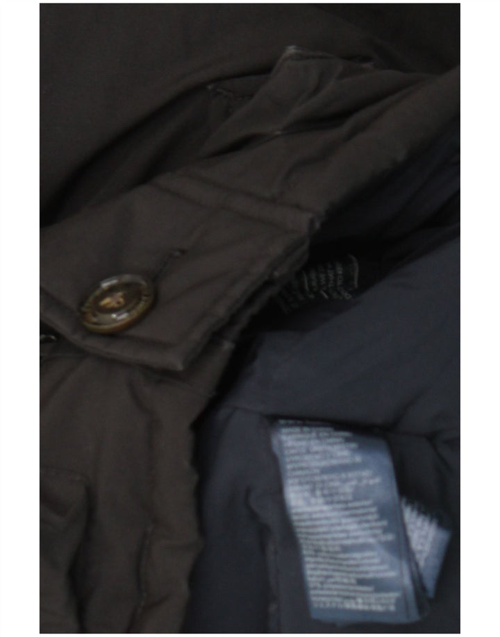 Tommy Hilfiger Herren-Jacke mit Kapuze, gepolstert, Größe 38, mittelschwarz, Baumwolle