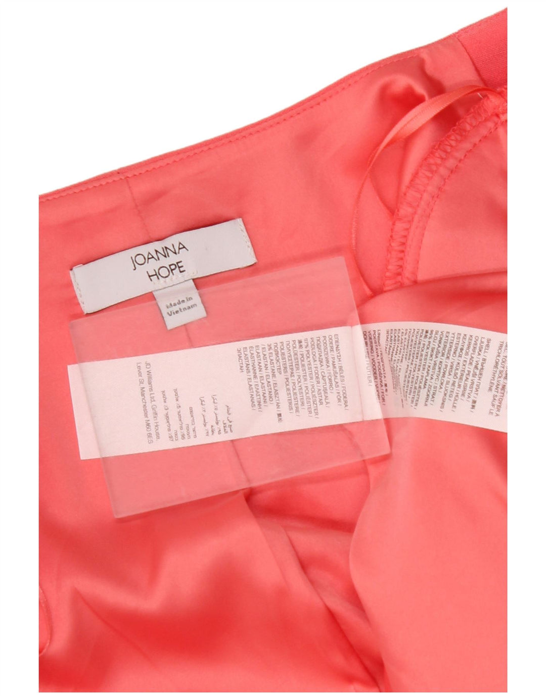 JOANNA HOPE Offene Blazerjacke für Damen mit 3/4-Ärmeln, UK 14, Mittelrot