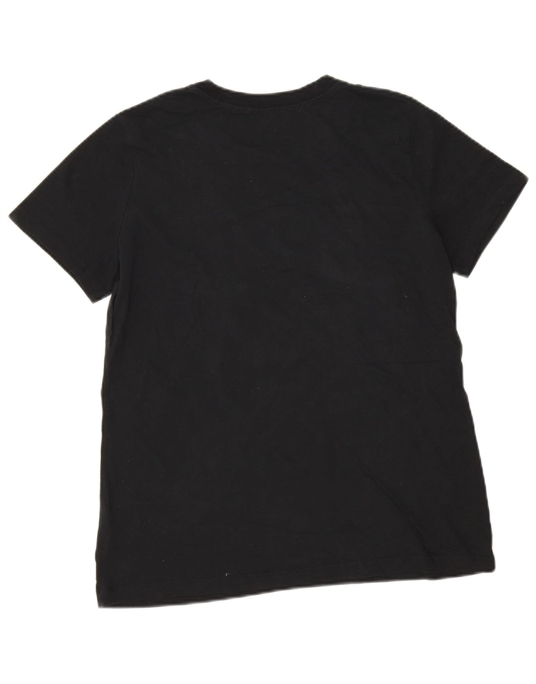 Nike Womens Graphic T-Shirt Top UK 14 Mittelschwarze Baumwolle