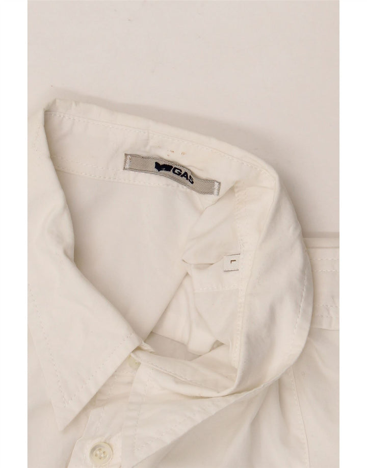 Gas Jungen-Shirt, 14–15 Jahre, Größe L, Weiß