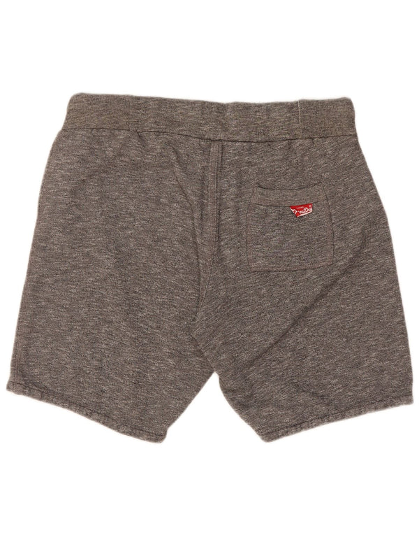 Superdry Herren Graphic Sport Shorts Mittelgraue Baumwolle
