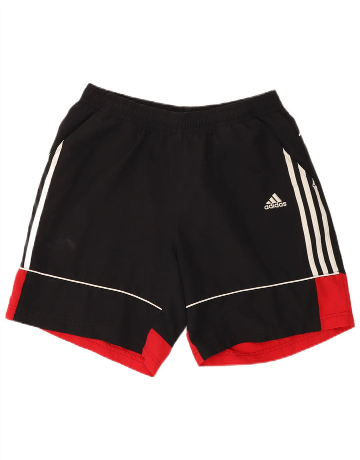 Adidas Herren Sportshorts Mittelschwarzes Colourblock-Polyester