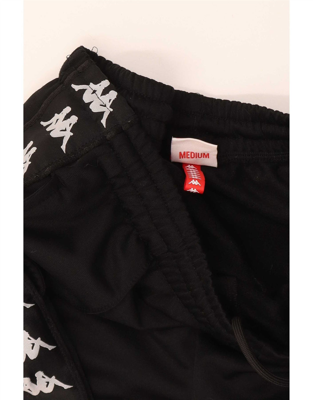 Kappa Womens Graphic Trainingshose Jogger UK 14 Medium Schwarz