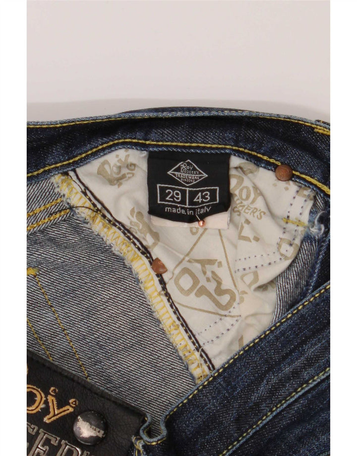 Roy Rogers Damen Straight Jeans W29 L31 Blaue Baumwolle