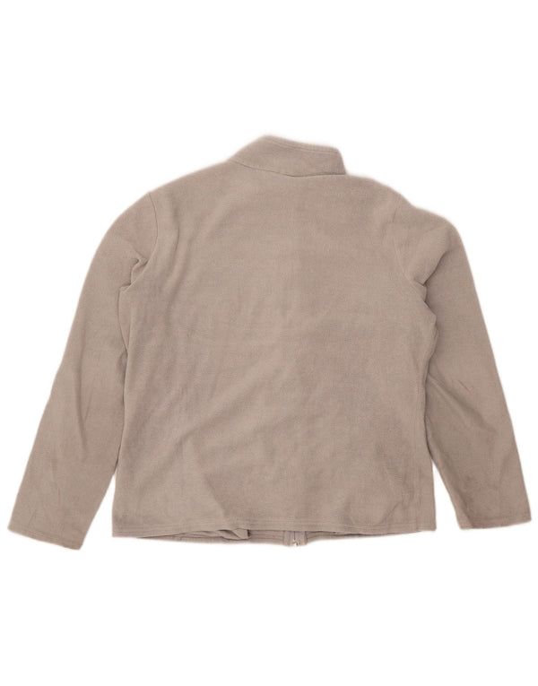 Marks & Spencer Damen Fleecejacke UK 16 Large Grau Polyester