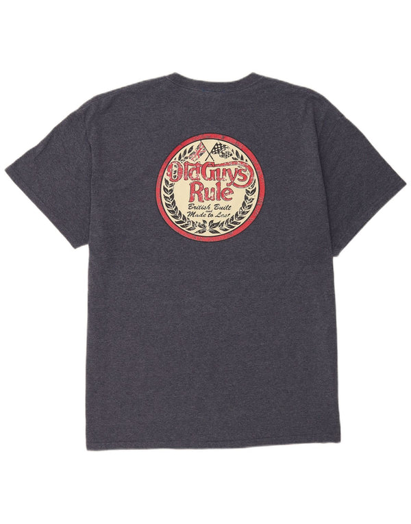 Old Guys Rule Herren-T-Shirt mit Grafik, XL, Marineblau, Baumwolle