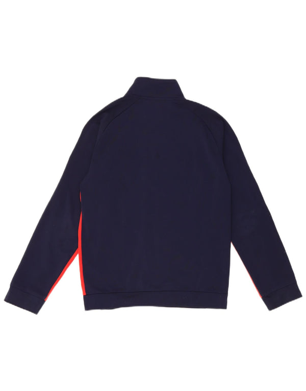Puma Jungen Grafik-Trainingsanzug-Top-Jacke, 11–12 Jahre, Marineblau, Farbblock