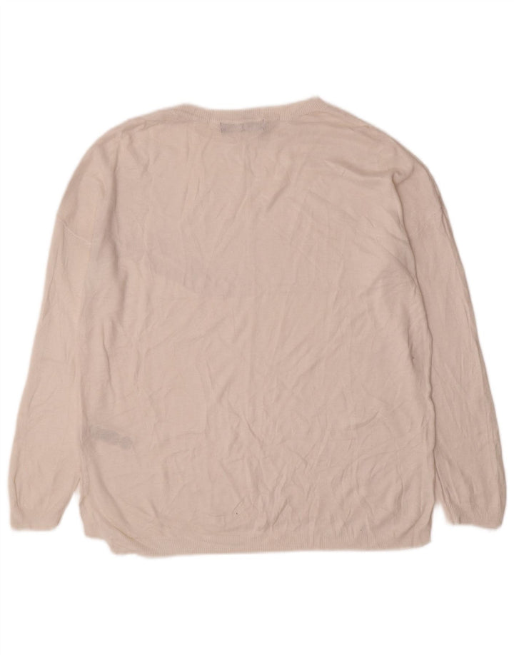 Marks & Spencer Damen-Pullover mit U-Boot-Ausschnitt, Gr. 14, Mittel, gebrochenes Weiß