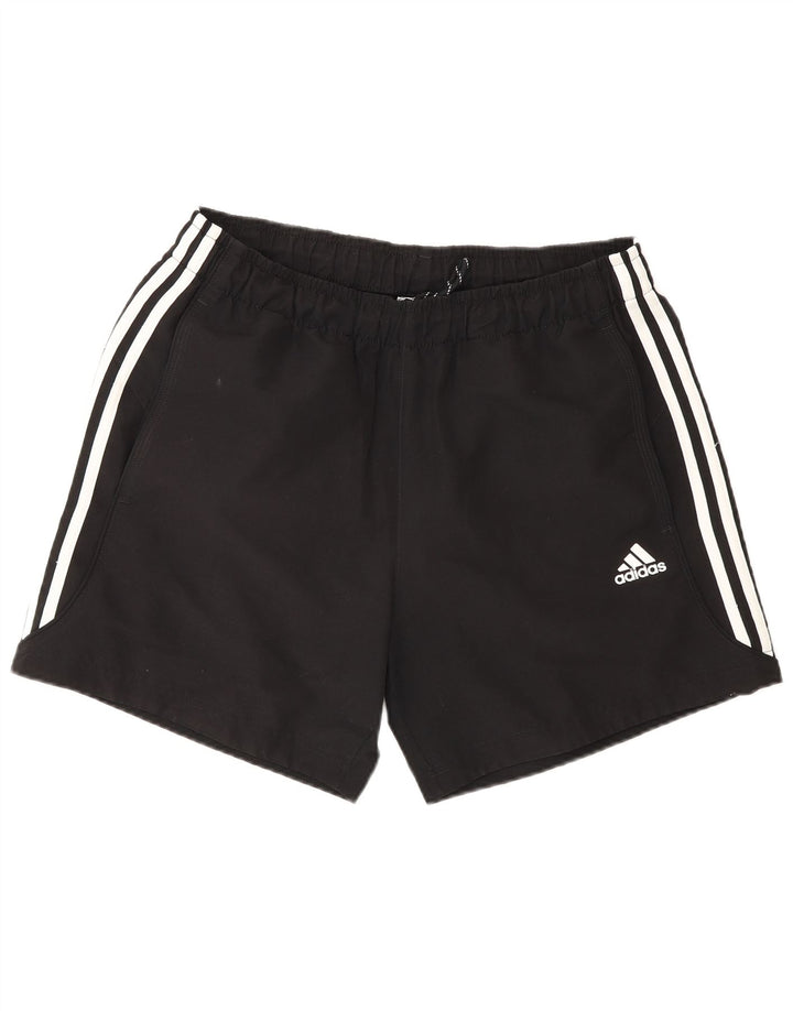 Adidas Herren-Sportshorts mit normaler Passform, mittelgroß, schwarz, Polyester, Sport