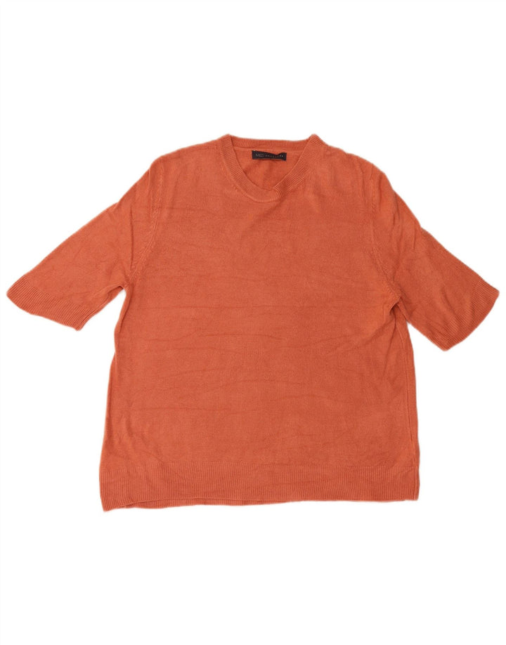 Marks & Spencer Damen-Pullover mit U-Boot-Ausschnitt, Gr. 16, Orange