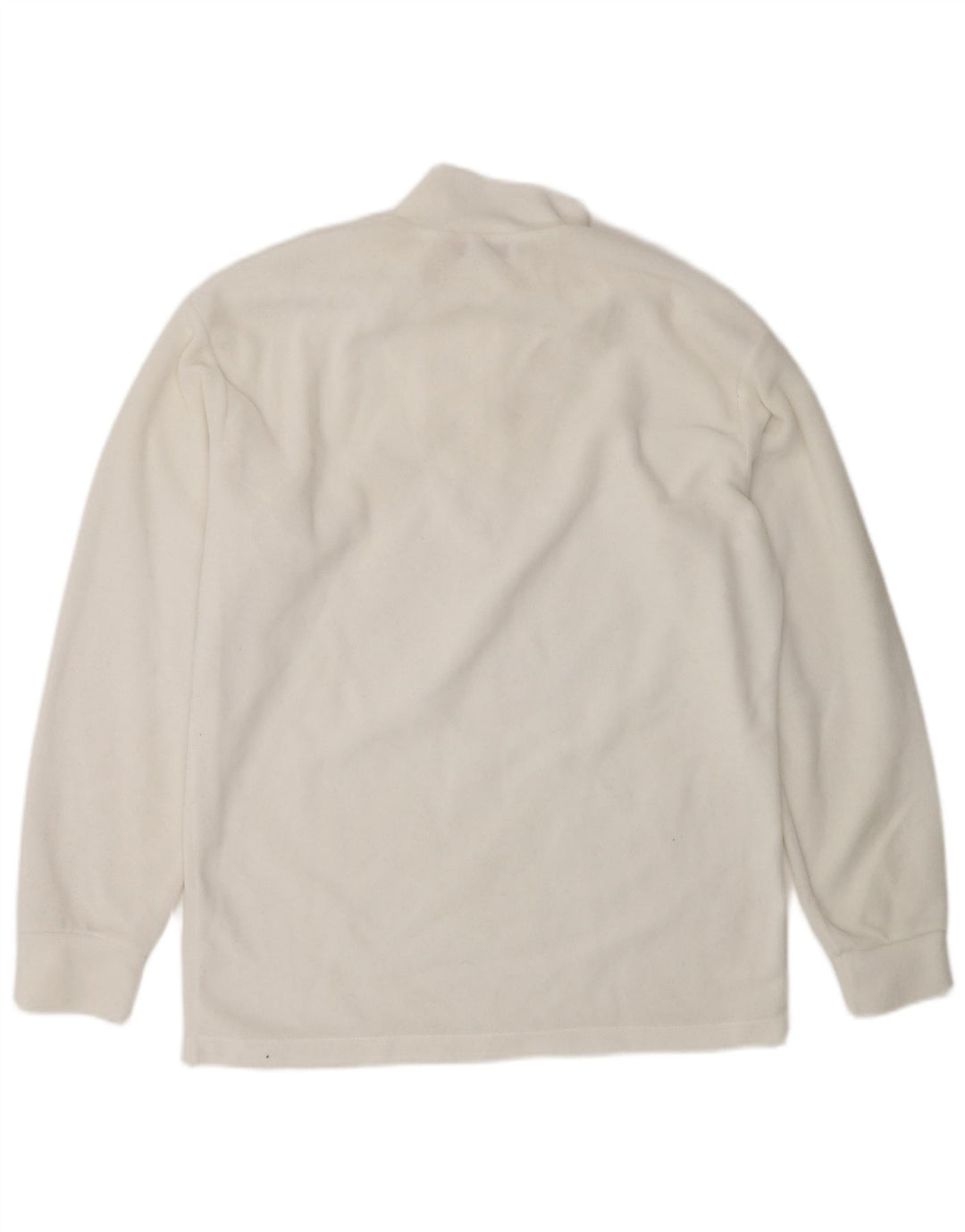 Fila Herren-Fleecepullover mit Reißverschluss, IT 48, mittelweißes Polyester