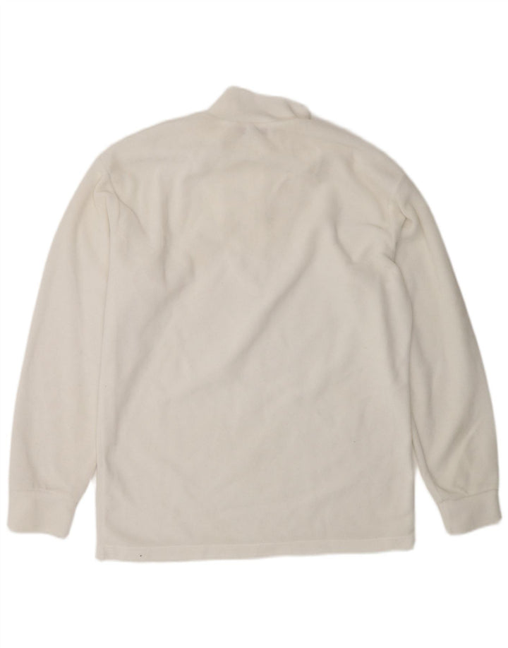 Fila Herren-Fleecepullover mit Reißverschluss, IT 48, mittelweißes Polyester