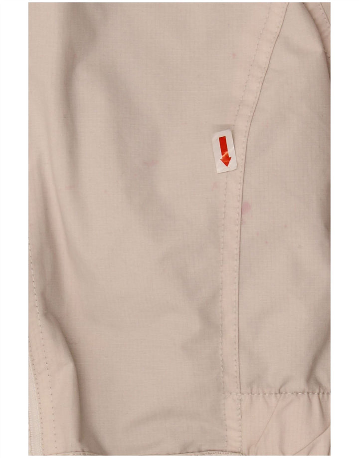 SUPERDRY Womens Hooded Windbreaker Jacket UK 16 Large White Nylon