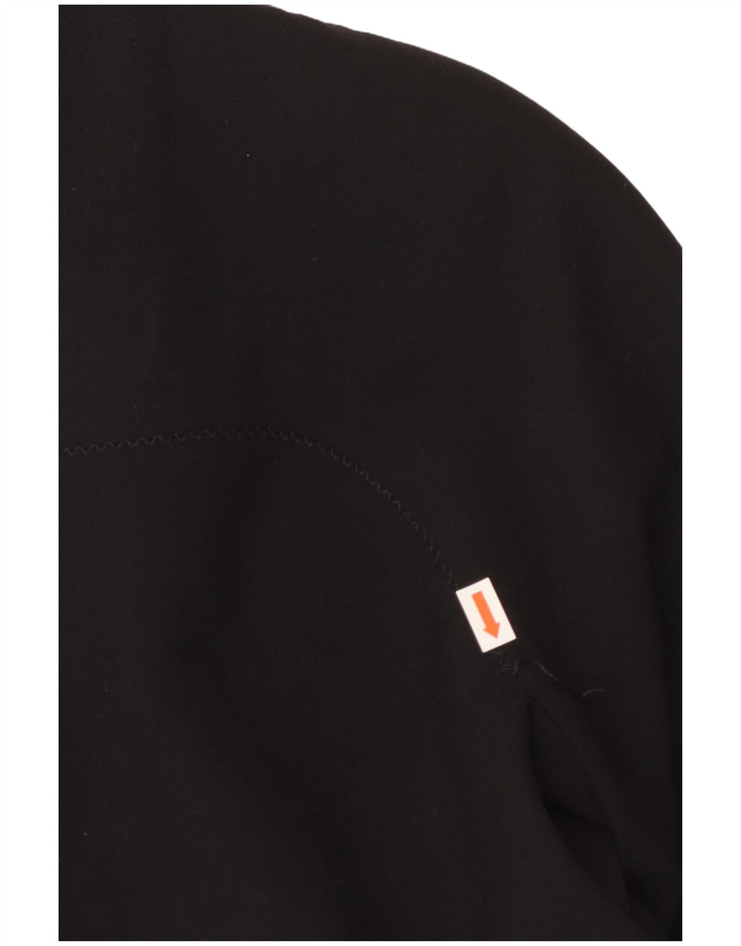 VINTAGE Damen Blazer Jacke UK 10 Small Schwarz Polyester