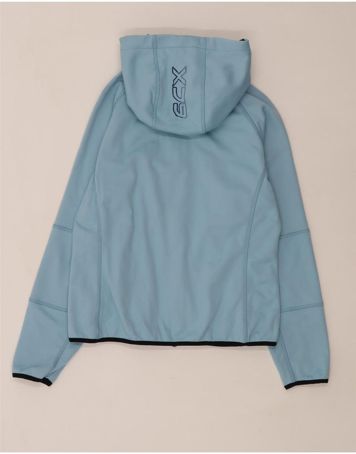 Think Pink Damen-Bomberjacke mit Kapuze, UK 16, Größe L, blau, Polyester