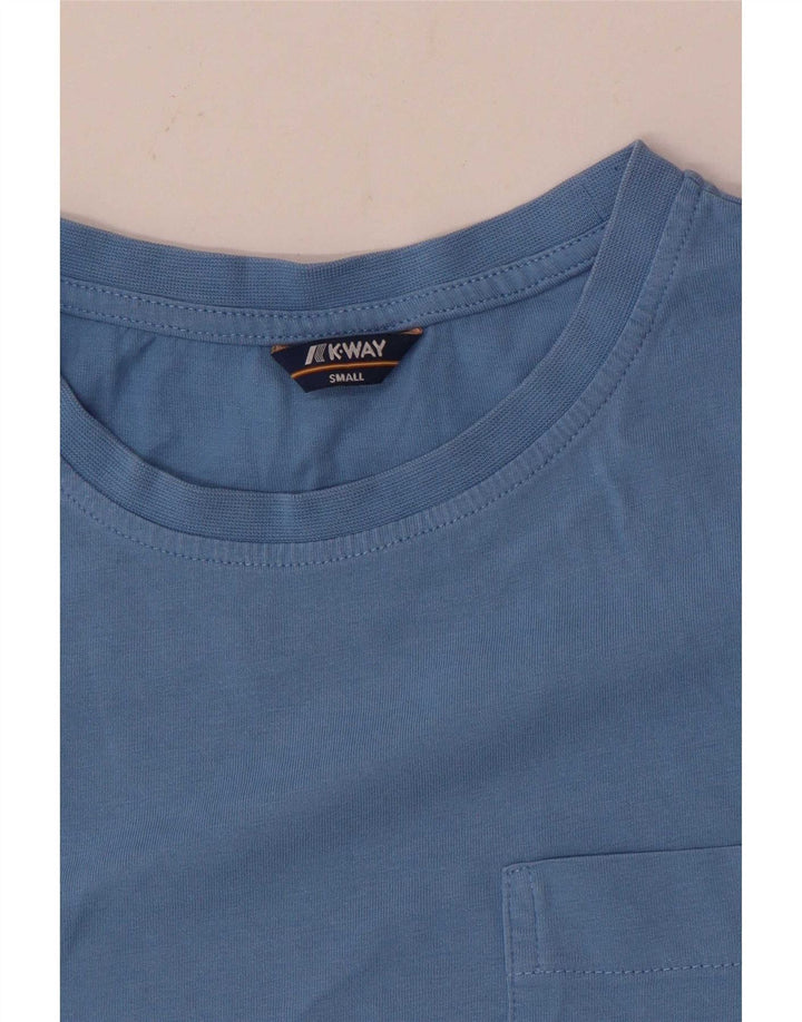 K-Way Damen T-Shirt Top UK 10 Small Blau