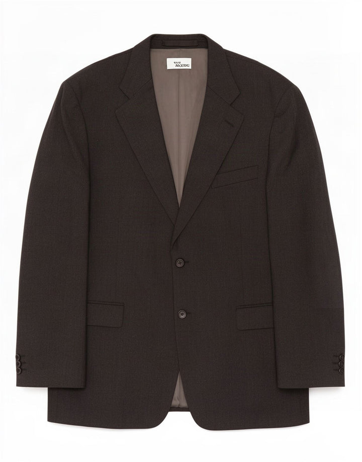 Marks & Spencer Herren-Blazer mit 2 Knöpfen, UK 44, XL, graue Schurwolle