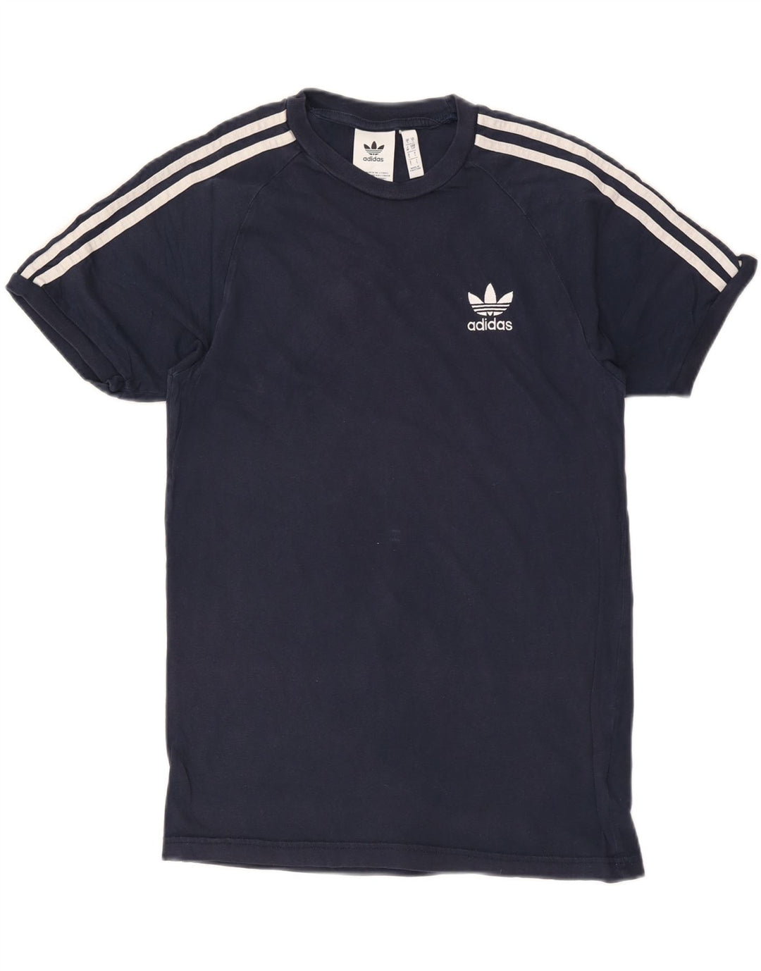 Adidas Herren T-Shirt Top Small Marineblau Baumwolle