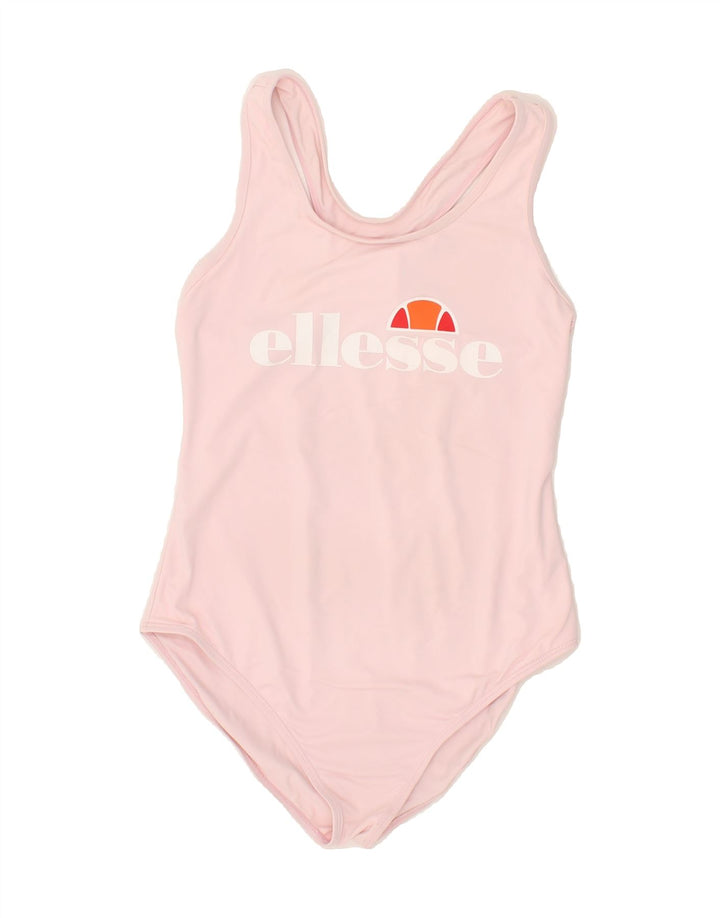 ELLESSE Girls Graphic Swimwear 4-5 Years  Pink Polyamide Vintage Ellesse and Second-Hand Ellesse from Messina Hembry 