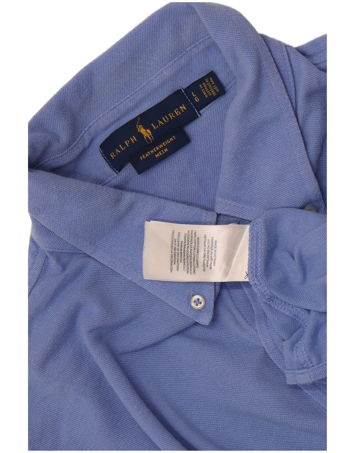 Ralph Lauren Herrenhemd, groß, aus blauer Baumwolle