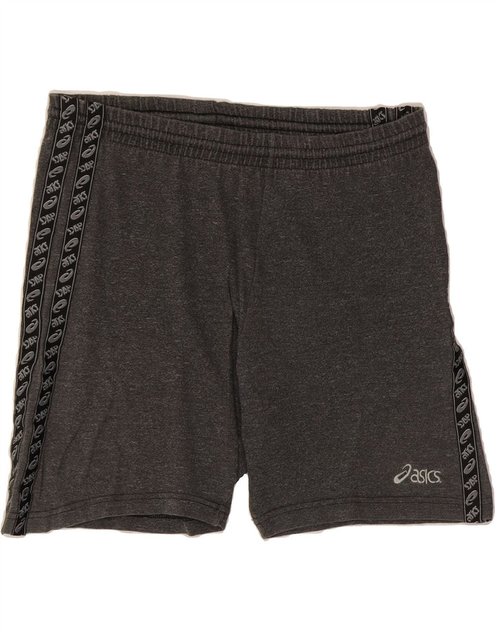 ASICS Mens Graphic Sport Shorts Small Grey Cotton Vintage Asics and Second-Hand Asics from Messina Hembry 