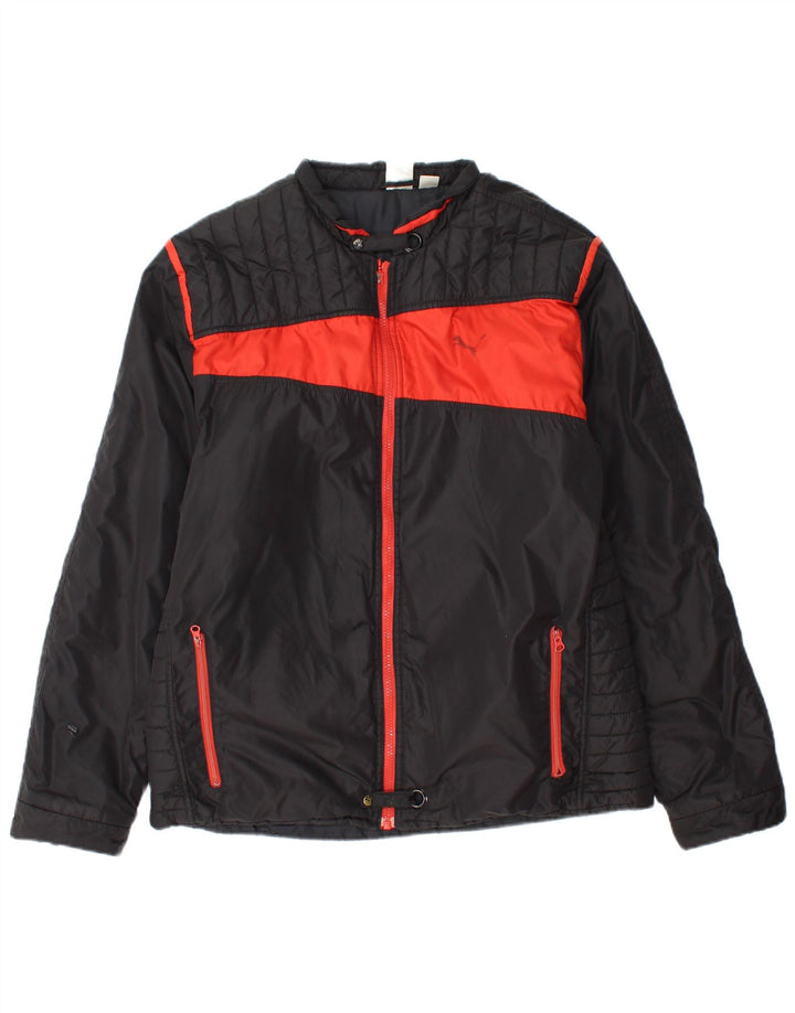 PUMA Herren Wattierte Jacke UK 38 Medium Black Colourblock