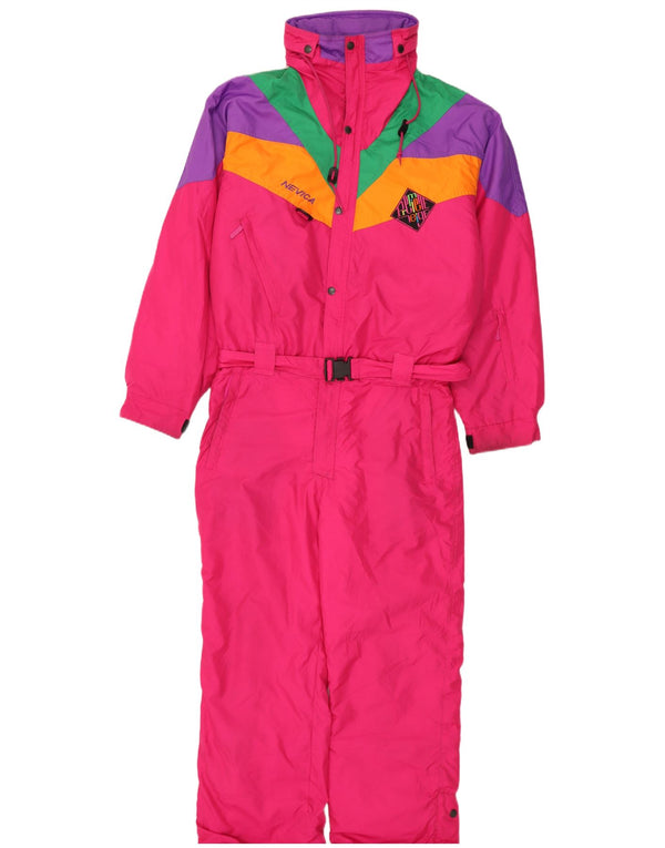 Nevica Herren-Skioverall UK 40 Mittelrosa Farbblock-Polyester