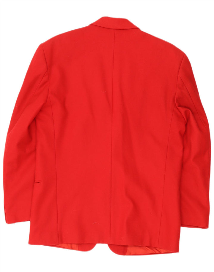 Pit Stop Herren-Blazer mit 2 Knöpfen, IT 48, mittelrote Wolle