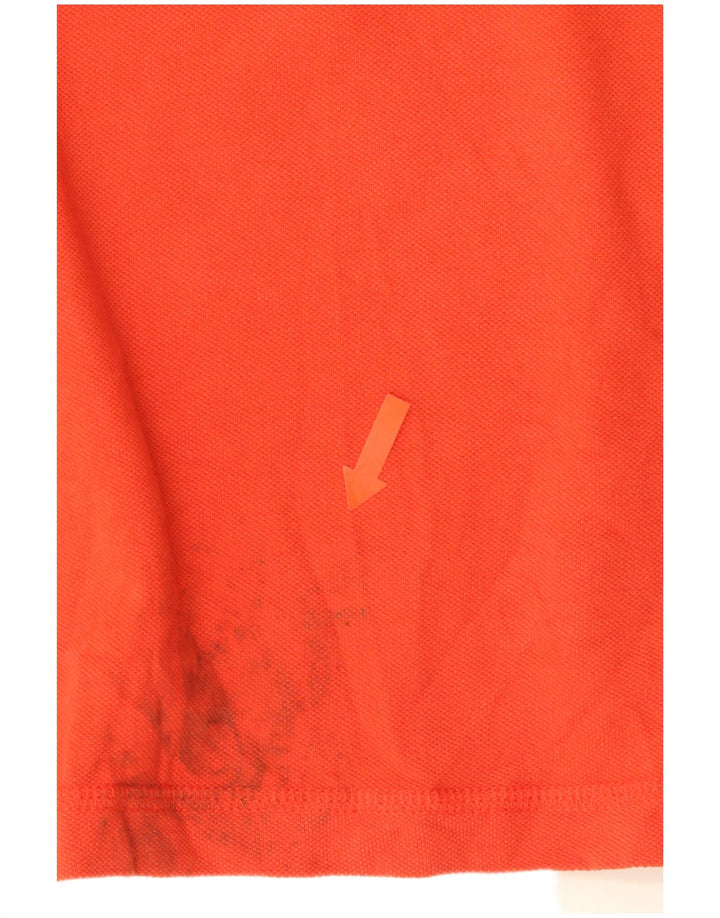 DKNY Herren-Poloshirt mit Grafik, 2XL, Orange, Baumwolle