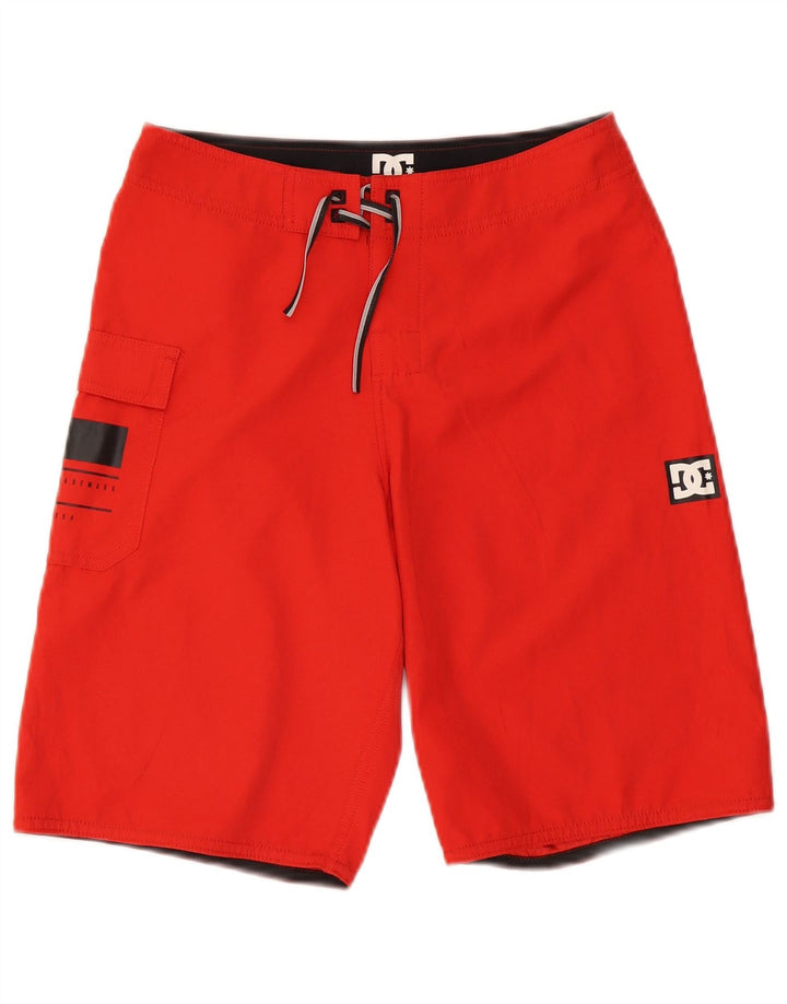 DC Badeshorts für Jungen, 13–14 Jahre, rotes Polyester