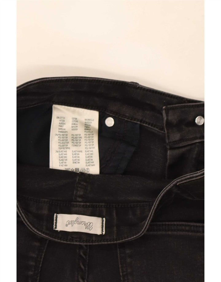 Wrangler Damen Straight Jeans W32 L32 Schwarze Baumwolle