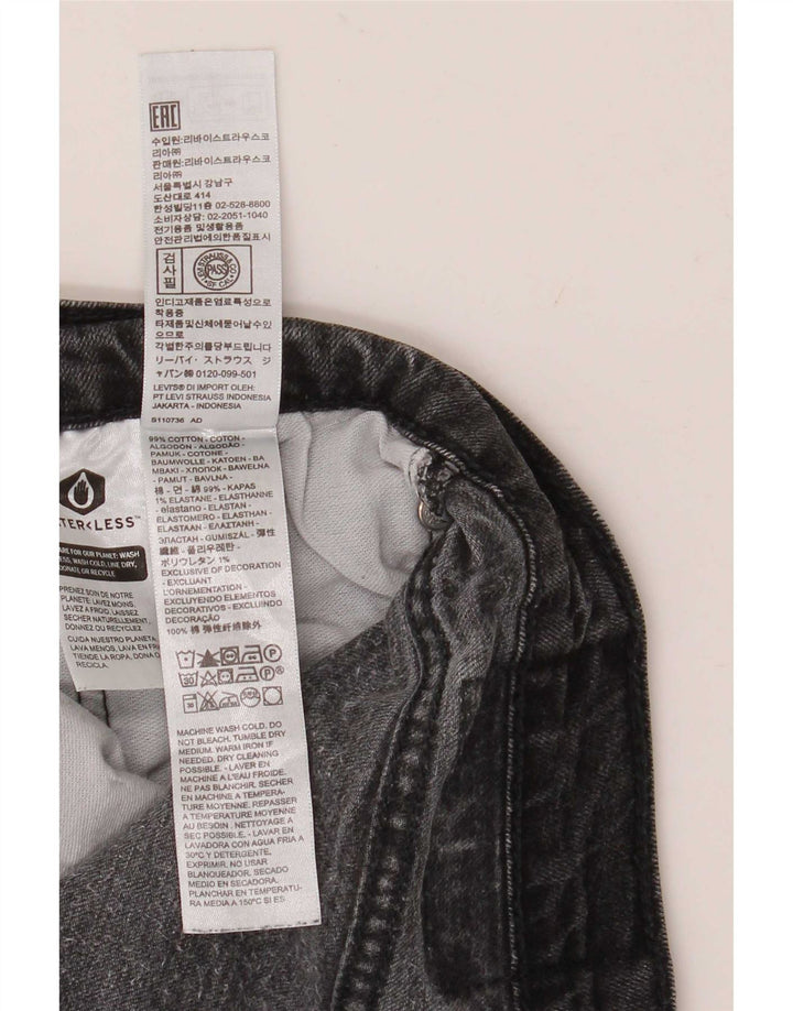 Levi's Herren Slim Jeans W34 L26 Graue Baumwolle