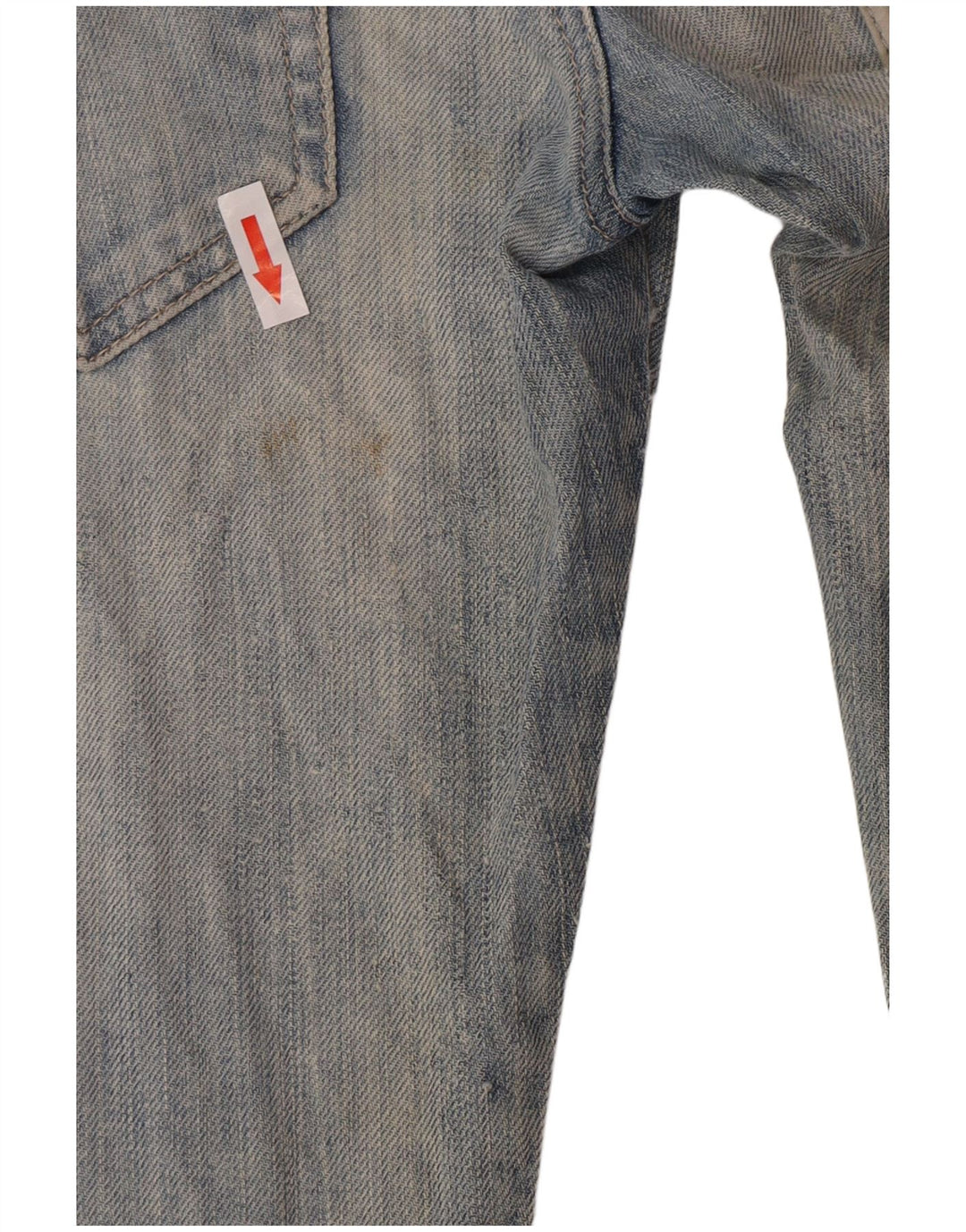 Armani Damen Straight Jeans W26 L34 Blau