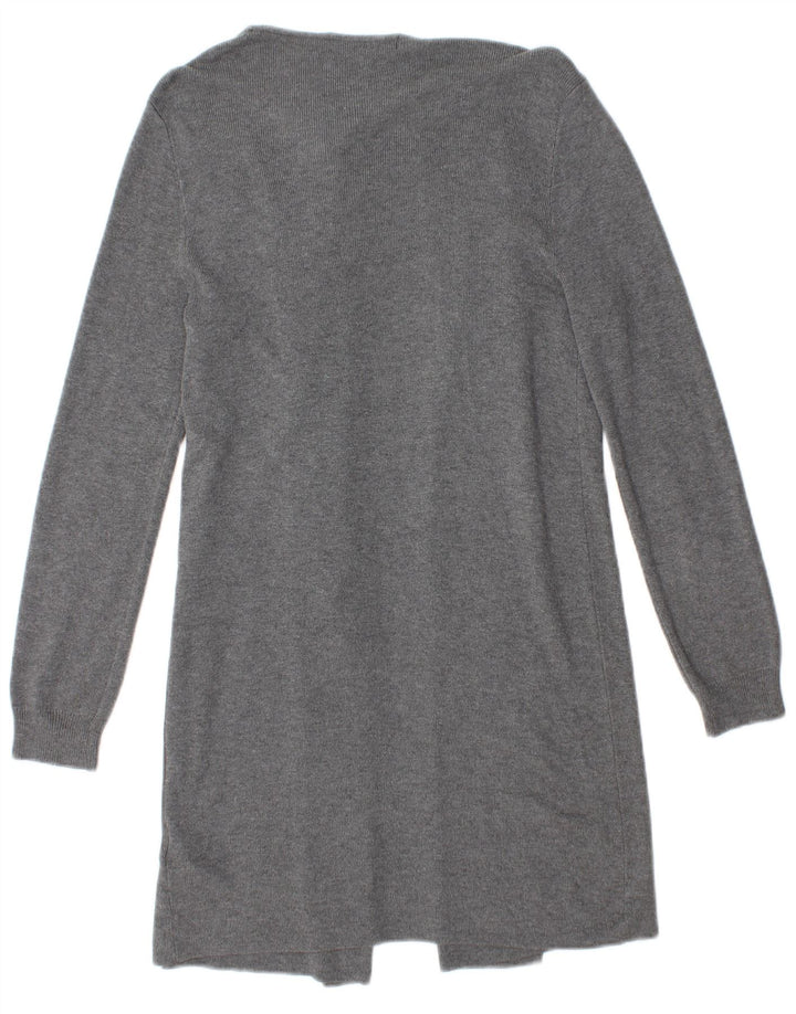 Marks & Spencer Damen Longline Open Cardigan Pullover UK 10 Small Grau