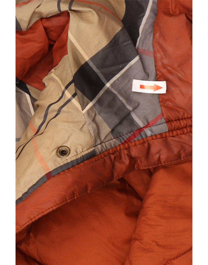 Barbour Damen-Kapuzenübergroßer, gepolsterter Mantel, Größe S, Braun, Polyamid