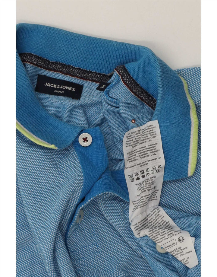 Jack & Jones Herren Poloshirt XL Blau Baumwolle