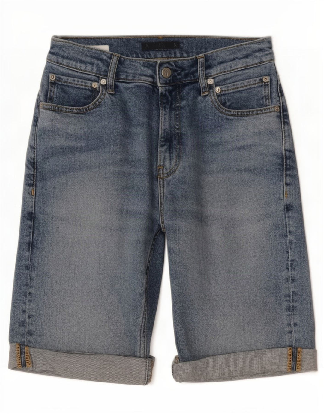 Calvin Klein Herren Jeansshorts W28 Small Blaue Baumwolle