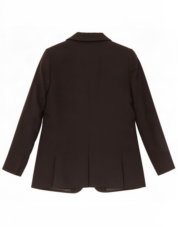 Marks & Spencer Damen-Blazer mit 1 Knopf, UK 12, Mittelschwarz, Polyester