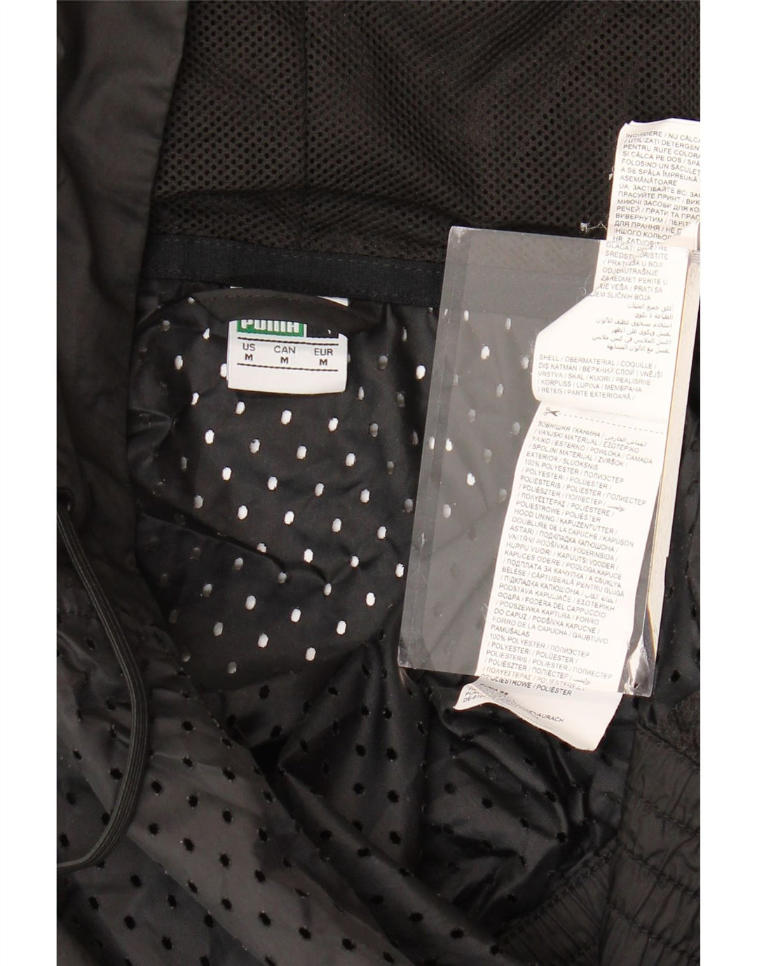 PUMA Herren-Trainingsanzug mit Kapuze, mittelgroß, Schwarz, Polyester