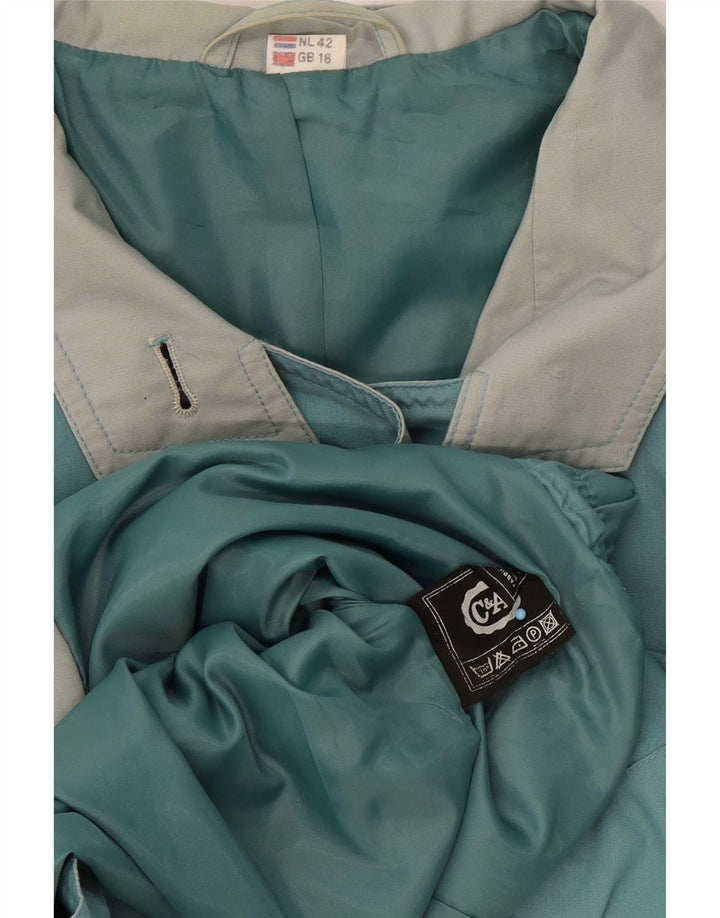 C&A Womens Loose Fit Bomberjacke UK 16 Large Blau Polyester