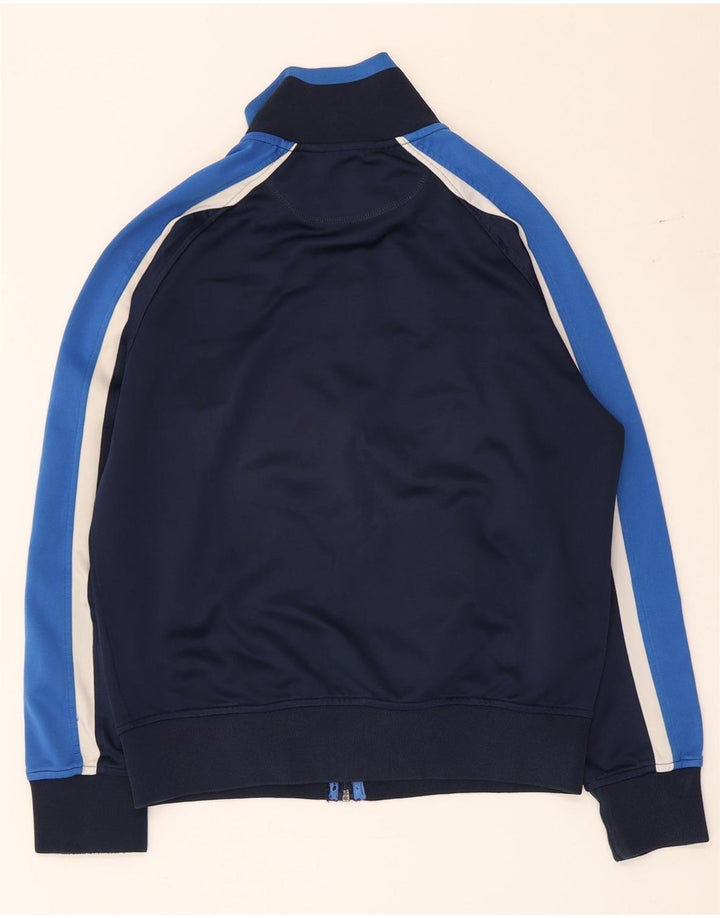 Diadora Damen-Trainingsanzug-Top-Jacke, UK 14, mittleres Marineblau, Farbblock
