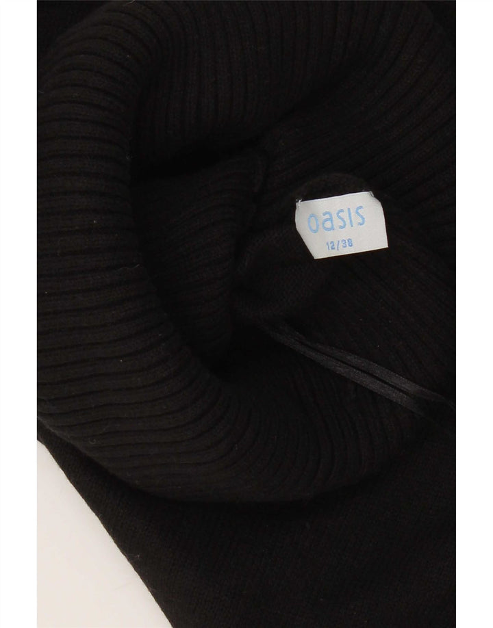 Oasis Damen-Pullover mit Rollkragen, kurzärmelig, Gr. 12, mittelschwarz