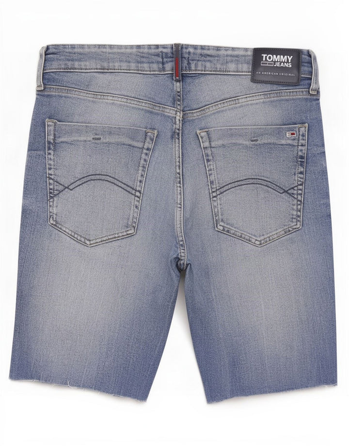 Tommy Hilfiger Herren Thavar Slim Denim Shorts W33 Mittelblaue Baumwolle