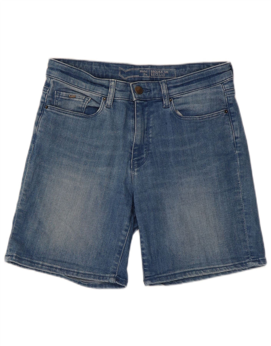 Gas Damen-Jeansshorts mit normaler Passform, W26, klein, aus blauer Baumwolle