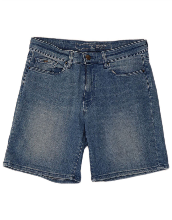 Gas Damen-Jeansshorts mit normaler Passform, W26, klein, aus blauer Baumwolle
