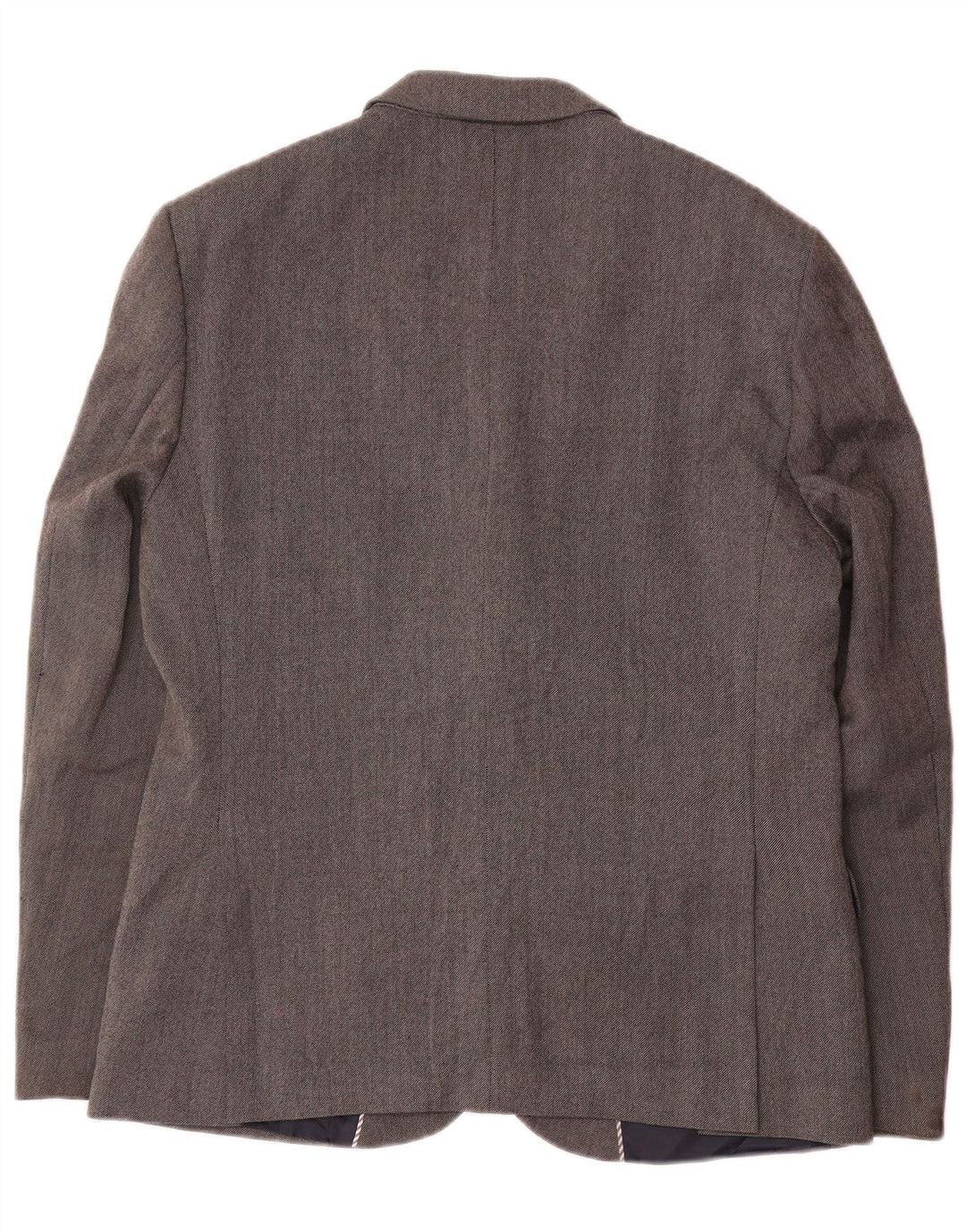 Marks & Spencer Herren-Blazer mit 2 Knöpfen, schmale Passform, UK 42, große graue Wolle