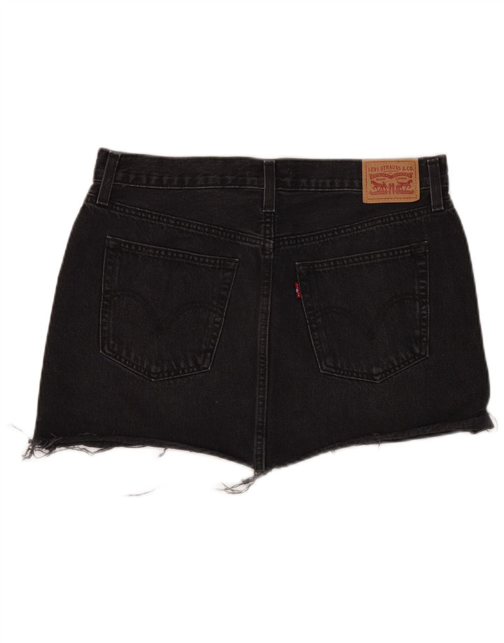 Levi's Damen Jeansrock W31 Mittelschwarze Baumwolle